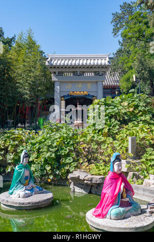 buddhist temple, Jinan, China Stock Photo