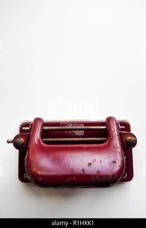Old Hole Puncher Stock Photo