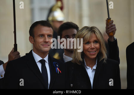November 11 18 Paris France French President Emmanuel Macron And His Wife Brigitte Macron Prepare To Welcome Foreign Leaders To Join The Armistice Day Commemoration Plus De 60 Chefs D Etat Et