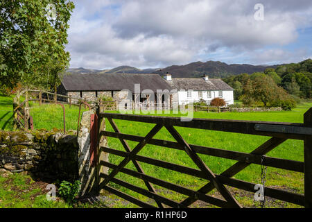 A romantic view of rural farmland in the Lake District, Cumbria, UK Stock Photo