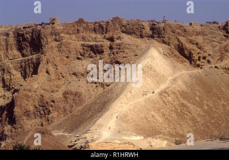 Roman Ramp at Masada Masada Siege Ramp Stock Photo