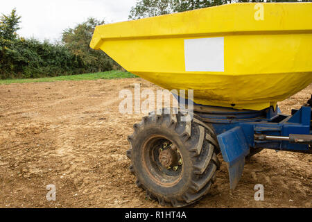 Image of front dumper truck in construction site. Stock Photo