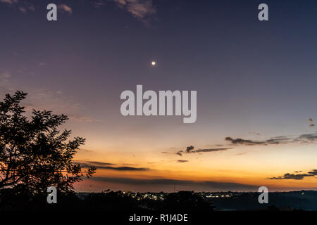 sunset in Guatemalan mountains Stock Photo