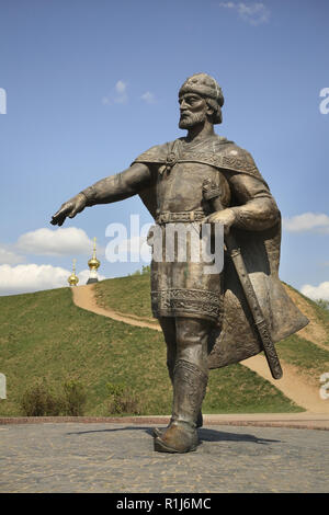 Monument to Yuri Dolgorukiy in Dmitrov. Russia Stock Photo