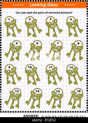 IQ, memory and spatial skills training visual abstract puzzle with ...