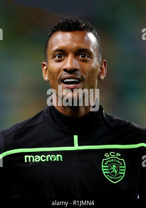 Portugal - Primeira Liga-NOS 2018-2019 /  ( Sporting Clube de Portugal ) -  Luis Carlos Almeida da Cunha ' Nani ' Stock Photo