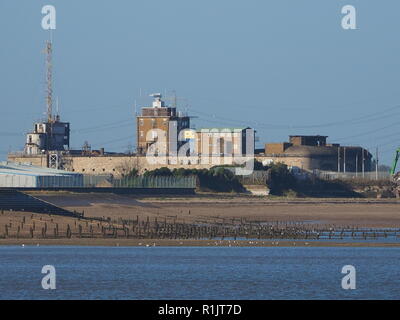 Sheerness, Kent, UK. 13th Nov, 2018. UK Weather: a sunny morning in Sheerness, Kent. Garrison Point fort lit by the morning sun. Credit: James Bell/Alamy Live News Stock Photo