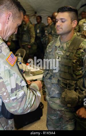 U.S. Army 1st Lt. Christian Mendez, paratrooper assigned to the 1st ...