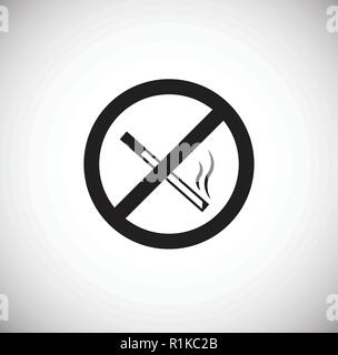 No smoking sign on white background Stock Vector