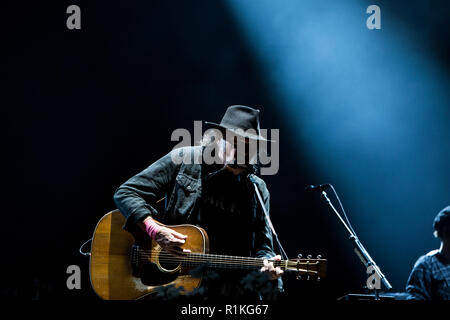 Neil Young performs at the Wayhome Music & Arts Festival in Oro-Medonte, CANADA Stock Photo