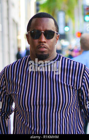 Sean Combs out shopping at the Gucci Store in Beverly Hills Featuring: Sean Combs, Puff Daddy, P ...