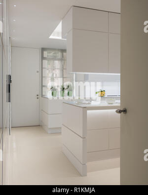 White modern kitchen Stock Photo