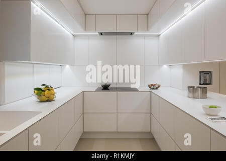 White modern kitchen Stock Photo