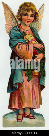 vintage decoupage christmas illustrations Stock Photo