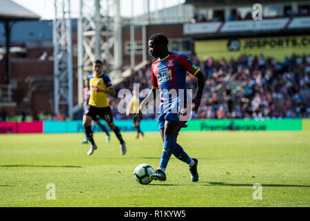 LONDON, ENGLAND - SEPTEMBER 01:   Jeffrey Schlupp of Crystal Palace during the Premier League match between Crystal Palace and Southampton FC at Selhurst Park on September 1, 2018 in London, United Kingdom. (MB Media) Stock Photo
