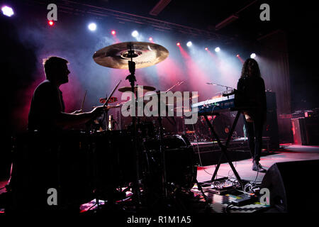 Turbowolf (Blake Davies drummer) - 4th Nov 2018 - Newcastle Northumbria Institute - Live concert photography Stock Photo