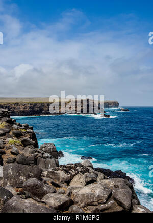 Landscape of Punta Suarez, Espanola or Hood Island, Galapagos, Ecuador Stock Photo