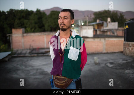 Mario Vergara Hernandez poses for a photo in his community Huitzuco, Guerrero, Mexico, February 5, 2016. Mario's brother Tomas Vergara Hernandez was kidnapped in Huitzuco July 5, 2012 and was 38 years old at the time.   ÒThe last time I saw my brother my grandmother was in the hospital, my brother came to see her and he left at 10 am, from there we don't know anything,Ó said Mario. They received a call asking for a ransom, if they ever wanted to see Tomas again. When the family asked for proof of life, the conversation ended.   ÒI have a lot of fear, that they are going to take a member of my  Stock Photo