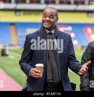 LONDON, ENGLAND - OCTOBER 28: club ambassador Mark Bright of Crystal Palace during the Premier League match between Crystal Palace and Arsenal FC at Selhurst Park on October 28, 2018 in London, United Kingdom. (MB Media) Stock Photo