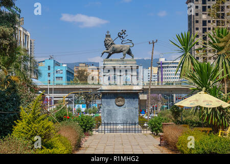 Monument to the Lion of Judah in Addis Ababa Ethiopia Stock Photo