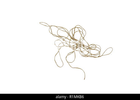 String Bow Horizontal Thin Rope Isolated Stock Vector by