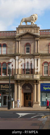 Lion Arcade on John William Street in the centre of the West Yorkshire town of Huddersfield Stock Photo