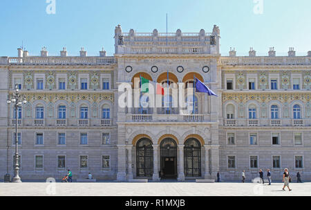Trieste, Italy - May 18, 2010: Government House Offices of Regional Commisariat Prefecture in Trieste, Italy. Stock Photo