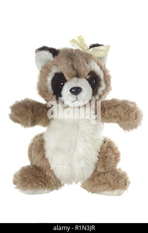 brown bear panda toy on white background Stock Photo