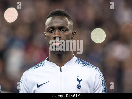 LONDON, ENGLAND - NOVEMBER 06: Dávinson Sánchez looks on during the Group B match of the UEFA Champions League between Tottenham Hotspur and PSV at Wembley Stadium on November 6, 2018 in London, United Kingdom.  (MB Media) Stock Photo