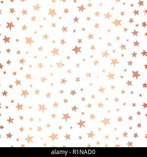 Pretty Pink & Gold Stars Wrapping Paper by Rose Gold