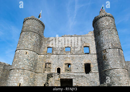 Harlech Castle in Gwynedd, North Wales Stock Photo