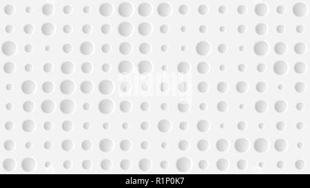 3d rendered texture of random dimples on a flat surface on a white background. Stock Photo