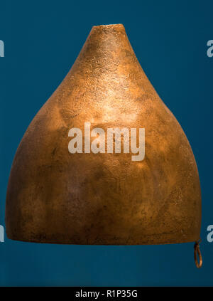 Persian helmet used at the Battle of Marathon Stock Photo