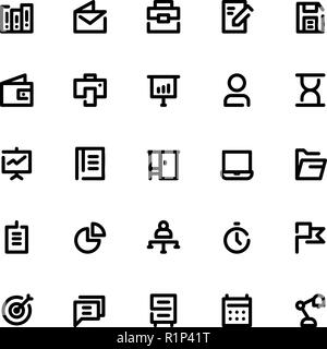 Business Icon Sets Filled Line Stock Vector