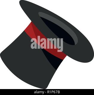 Inverted hat icon. Cartoon illustration of inverted hat vector icon for web. Stock Vector
