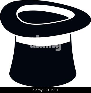 Inverted hat icon. Simple illustration of inverted hat vector icon for web. Stock Vector