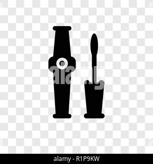 Eyeliner vector icon isolated on transparent background, Eyeliner transparency logo concept Stock Vector