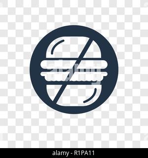 Fast food vector icon isolated on transparent background, Fast food transparency logo concept Stock Vector