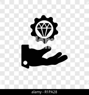 Value vector icon isolated on transparent background, Value transparency logo concept Stock Vector