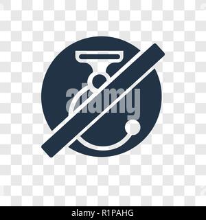 No hoist vector icon isolated on transparent background, No hoist transparency logo concept Stock Vector