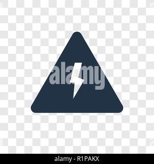 Electricity vector icon isolated on transparent background, Electricity transparency logo concept Stock Vector