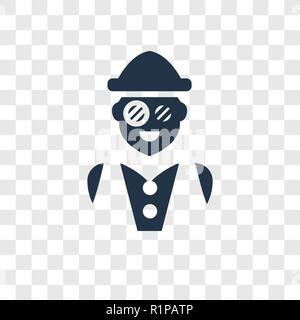 Archeologist vector icon isolated on transparent background, Archeologist transparency logo concept Stock Vector