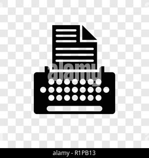 Copywriter vector icon isolated on transparent background, Copywriter transparency logo concept Stock Vector