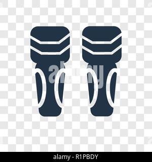 Shin vector icon isolated on transparent background, Shin transparency logo concept Stock Vector