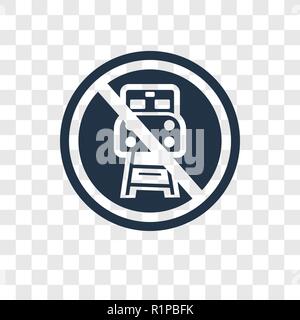 Train vector icon isolated on transparent background, Train transparency logo concept Stock Vector