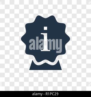 Information vector icon isolated on transparent background, Information transparency logo concept Stock Vector