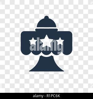 Restaurant vector icon isolated on transparent background, Restaurant transparency logo concept Stock Vector