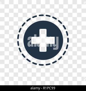Add vector icon isolated on transparent background, Add transparency logo concept Stock Vector