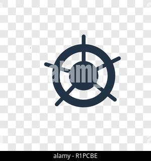 Helm vector icon isolated on transparent background, Helm transparency logo concept Stock Vector