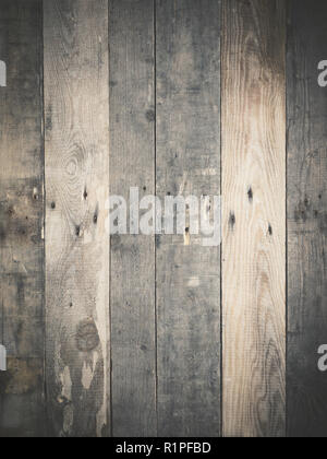 Rustic wooden background with space for text or image, old used plank vintage stylized with vignette Stock Photo